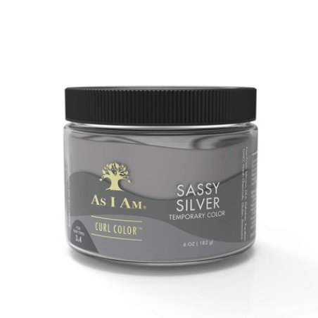 As I Am Curl Color Sassy Silver 6oz Color & Curling Gel - Temporary Color Vegan & Cruelty Free