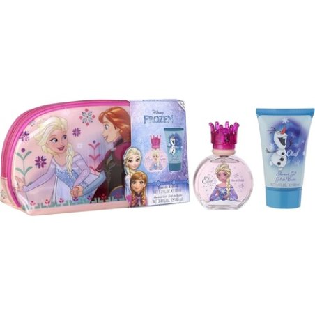 Disney Frozen Children's Eau De Toilette Set 50 Ml With Toiletry Bag And Shower Gel 100 Ml