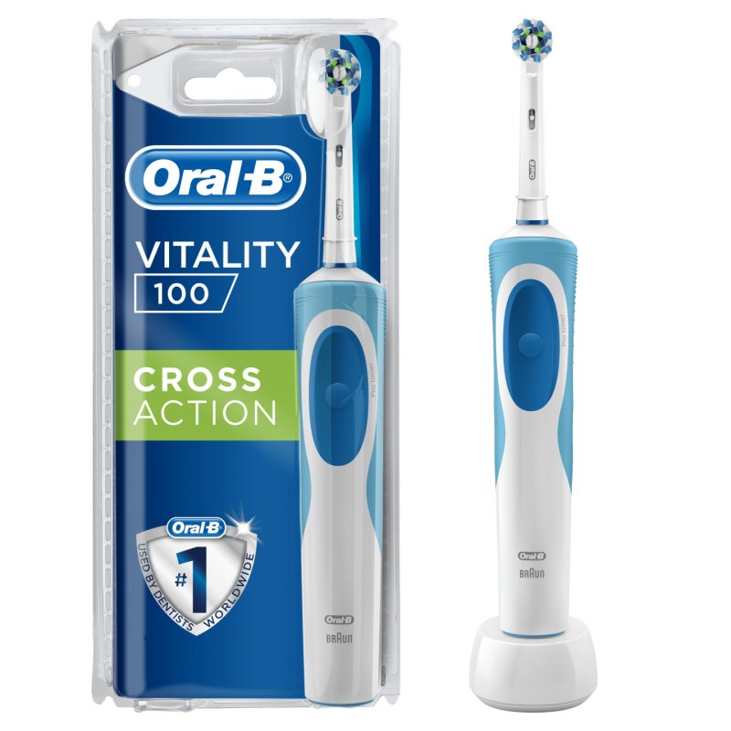 Oralb Oralb Vitality 100 Crossaction Electric Toothbrush Blue