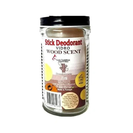 Stick Deodorant Deo Stick Wood Scent Antiperspirant Glass 70 Milliliters