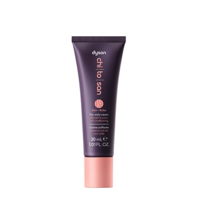 Dyson Chitosan Prestyling Hair Cream Straight To Wavy Rich Conditioning 30ml