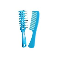 BOREAL Brush Set with Blue Comb for Hair