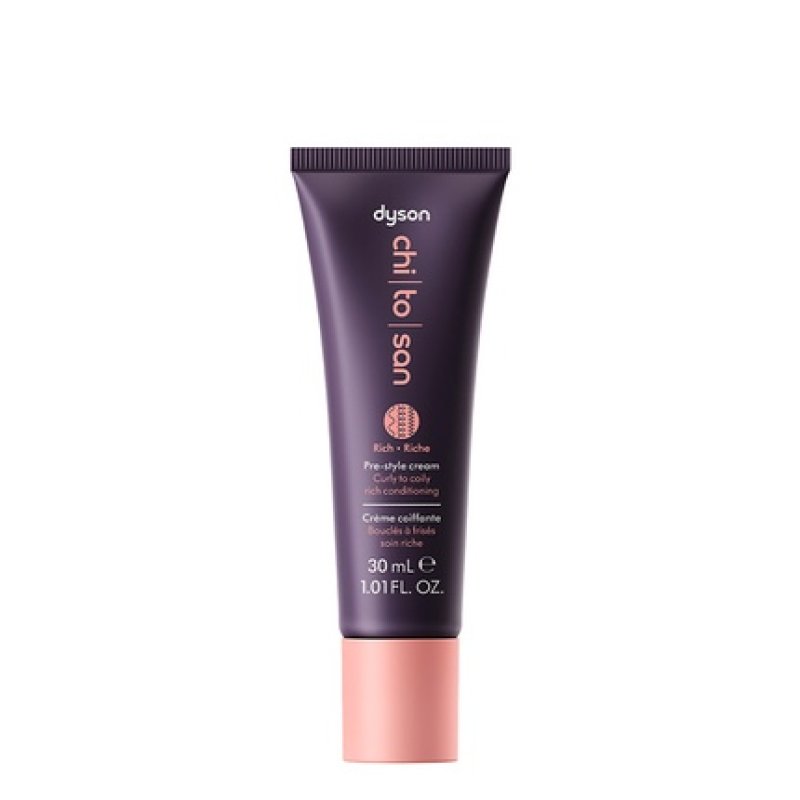 Dyson Chitosan Prestyling Hair Cream Curly To Coily Rich Conditioning 30ml