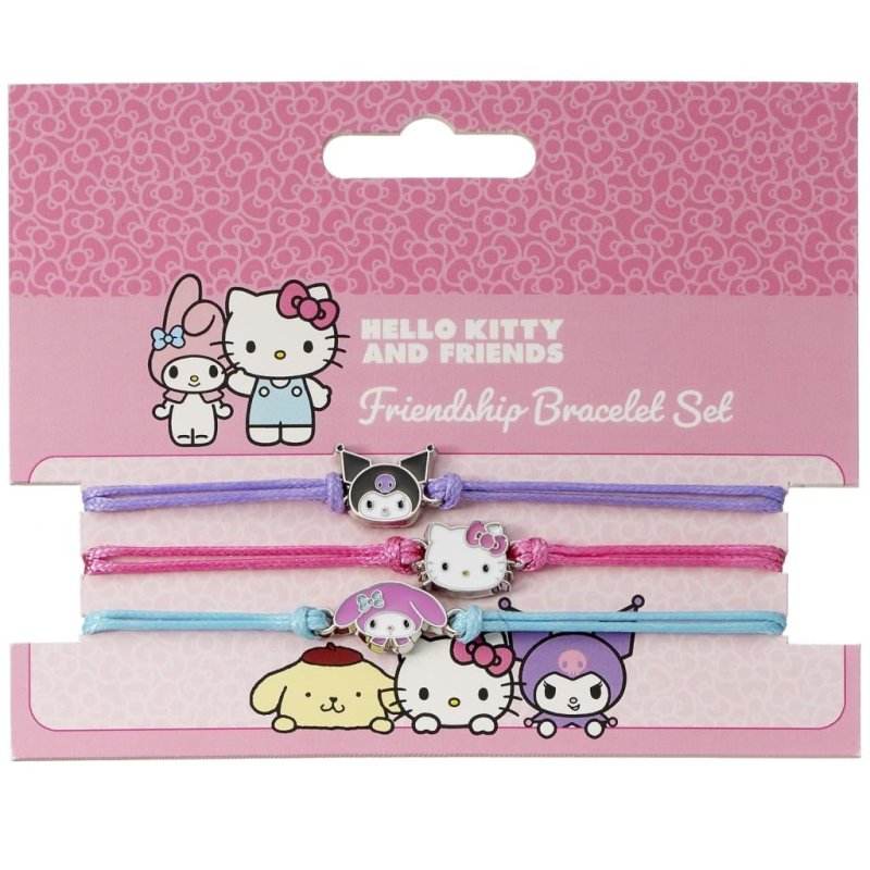 HELLO KITTY & Friends - Set de 3 Bracelets de l'Amitité