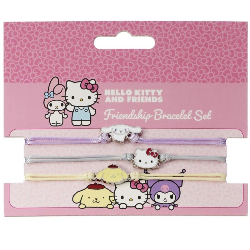 HELLO KITTY & Friends - Set de 3 Bracelets de l'Amitité