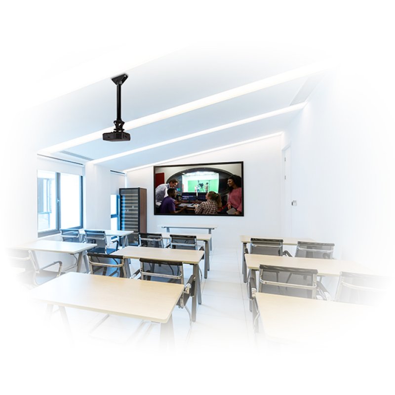 B-Tech SYSTEM 2 - Universal Projector Ceiling Mount with Micro-adjustment - 2m Ø50mm Pole