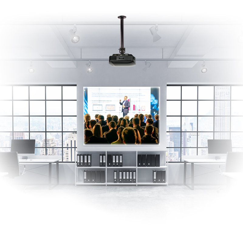 B-Tech SYSTEM 2 - Extra-Large Projector Ceiling Mount with Micro-adjustment - 2m Ø50mm Pole