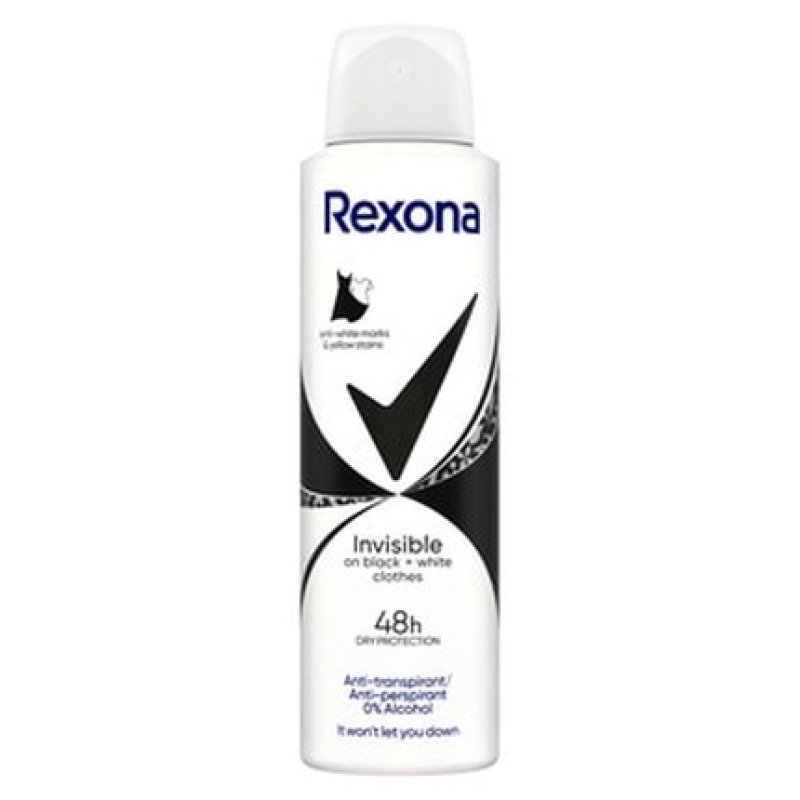 Rexona Deo Spray Invisible Black & White 48h Woman 200 Milliliters