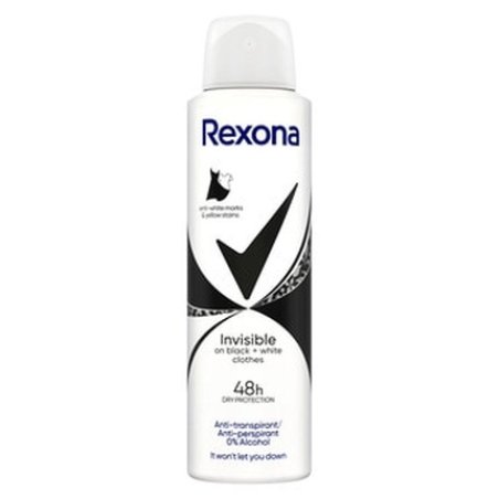 Rexona Deo Spray Invisible Black & White 48h Woman 200 Milliliters