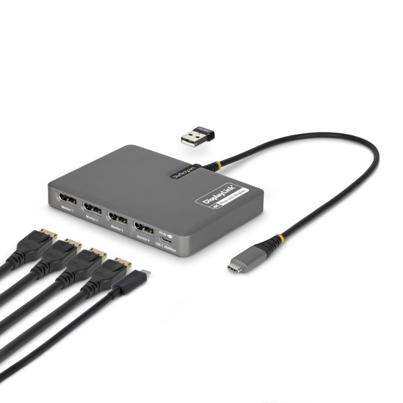 ADAPTATEUR USB-C VERS STATION DE TRAVAIL 4 CRAN DP 4K 60HZ