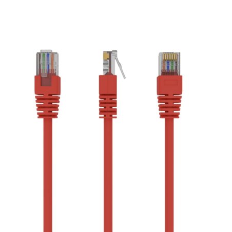 Gembird PP12-1M/R networking cable Red Cat5e U/UTP (UTP)