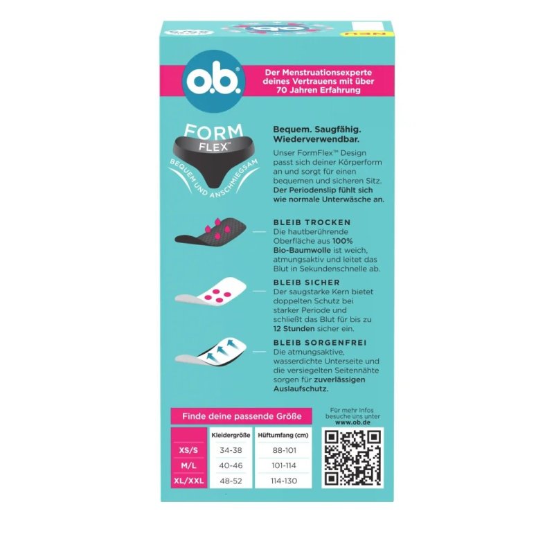 Ob Period Slip Size Ml Comfortable Menstrual Protection