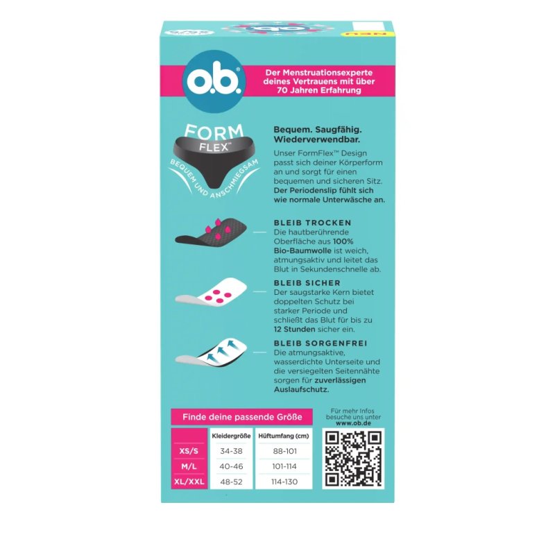Ob Period Slip Size Extra Smallsmall Feminine Hygiene Product