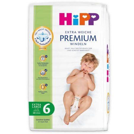 HiPP DA92054 couche jetable Garçon/Fille 6 40 pièce(s)