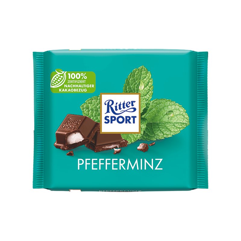 Ritter Sport Pfefferminz Black chocolate 100 g