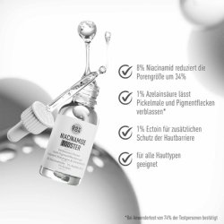 Facial Serum High Dose Booster with 8% Niacinamide Reduces Pigmentation Spots