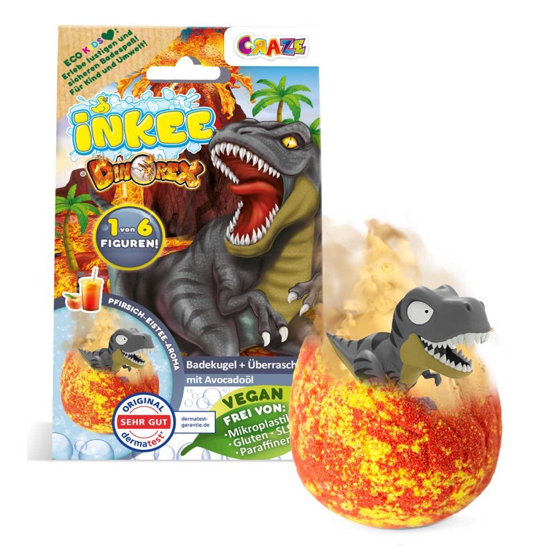 CRAZE Inkee 59272 boule de sel de bain 1 pièce(s) Pêche