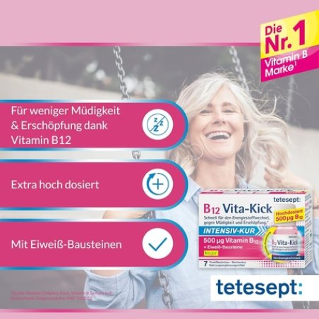 Tetesept B12 Vitakick Drinking Ampoules Intensive Treatment Dietary Supplement