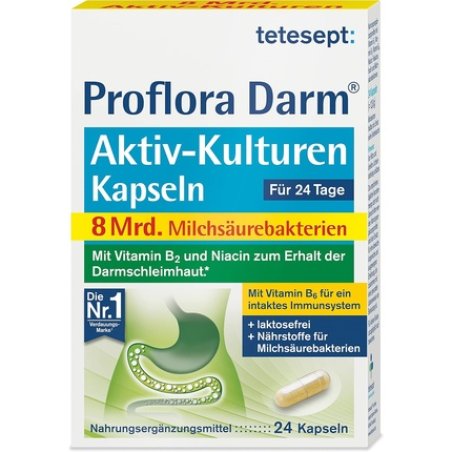 Tetesept Proflora Intestinal Active Cultures Capsules Dietary Supplement