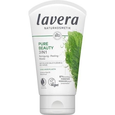Lavera Pure Beauty 3-in-1 Cleanser, Scrub & Mask Natural Cosmetics