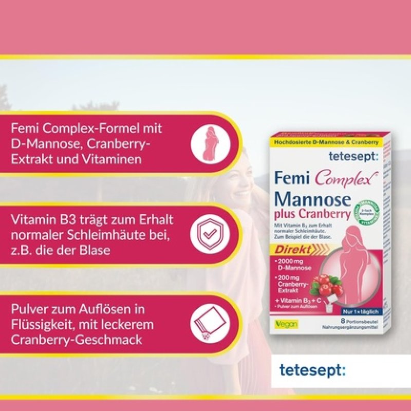 Tetesept Femi Complex Mannose Plus Cranberry