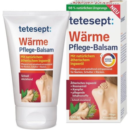 Tetesept Warming Care Balm 100ml Tube Soothing Warming Ointment