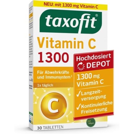 Taxofit Vitamin C 1300 for Defenses and Immune System Support