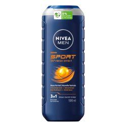 NIVEA MEN Sport 500 ml Gel douche Hommes Corps, visage et cheveux