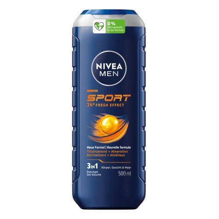 Nivea Men Sport Deodorant Gel 3 In 1 500 Milliliters