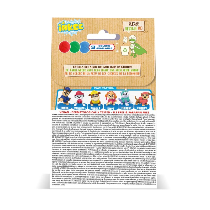 Inkee Surprise Paw Patrol Children's Bath Bomb with Surprise Bath Ball 80g