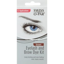 Swissopar Eyebrow and Eyelash Tint Brown 12 Applications