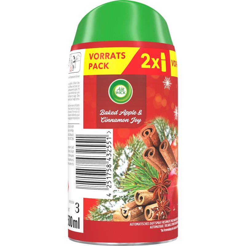 Airwick Freshmatic Apple And Cinnamon Refill 2x250ml