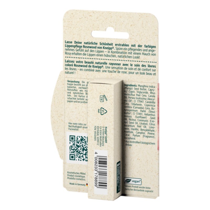 Kneipp 919468 baume pour les lèvres Beaume pour les lèvres Rosewood Femmes