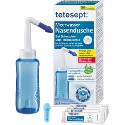 Tetesept Seawater Nose Shower for Runny Nose and Pollen Allergy