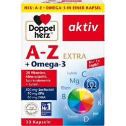 Doppelherz Omega 3 Extra with 20 Vitamins, Minerals & Trace Elements