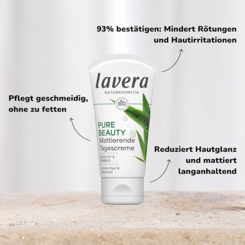 Lavera Pure Beauty Mattifying Day Cream 50ml Natural Cosmetics