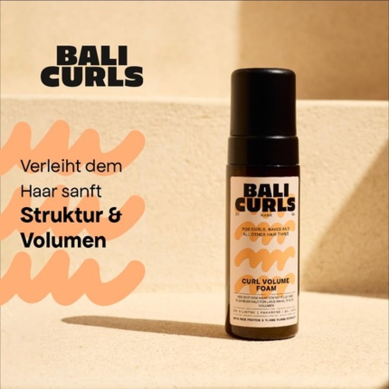Bali Curls Curl Volume Foam Lightweight Styling Mousse for Curls
