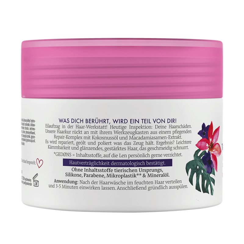 Jean & Len Coconut Oil & Macadamia masque pour cheveux 250 ml Femmes