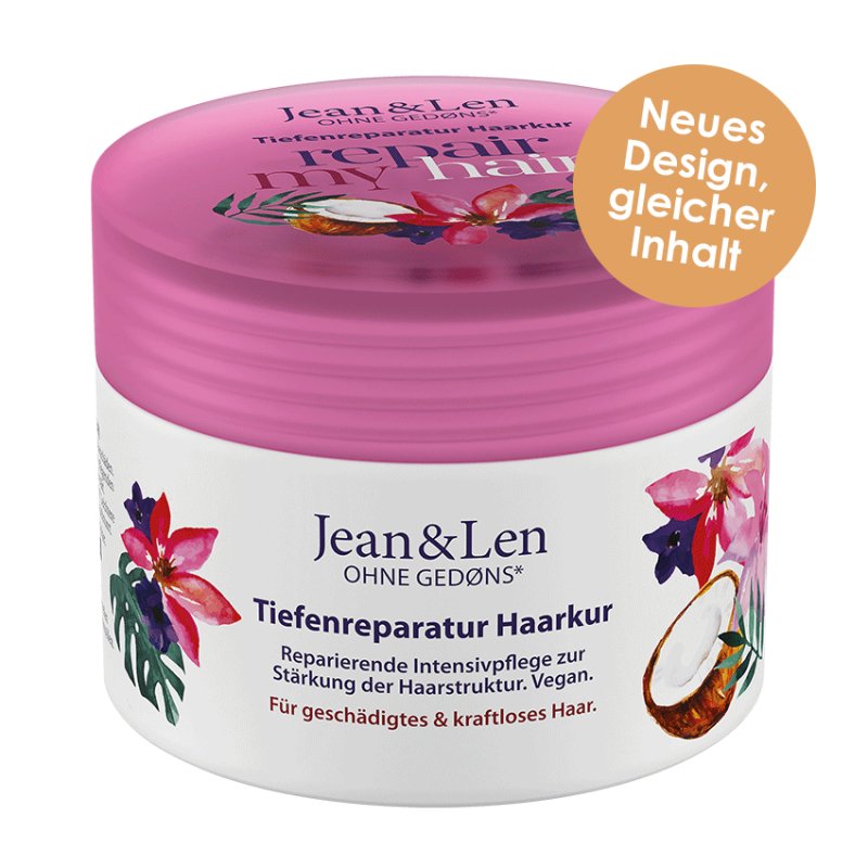 Jean & Len Coconut Oil & Macadamia masque pour cheveux 250 ml Femmes