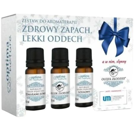 Optima Natura Aromatherapy Set Healthy Scent Orange 10 Ml Thieves 10 Ml Pine 10 Ml