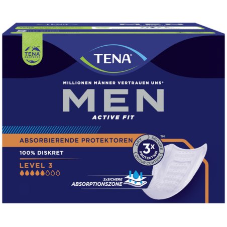 TENA Men Active Fit avec protection absorbante de niveau 3