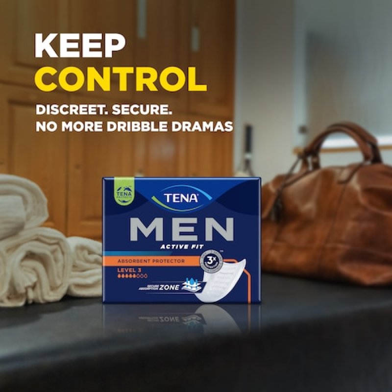 TENA Men Active Fit Absorbent Protector Level 3 Incontinence pad Man