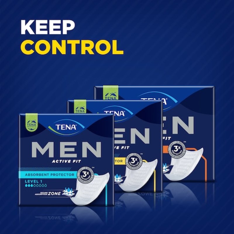 TENA Men Active Fit Absorbent Protector Level 3 Incontinence pad Man