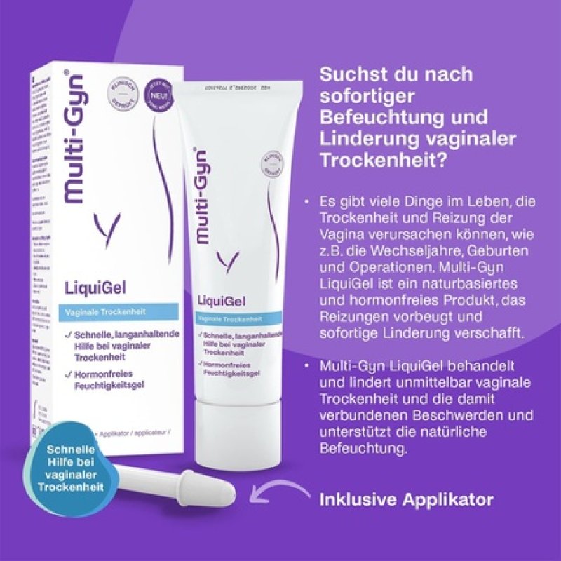 Multigyn Liquigel with Applicator for Immediate Vaginal Relief