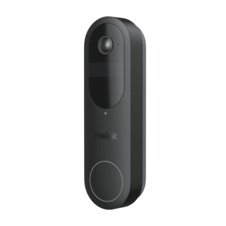 Reolink – Video Doorbell (Battery) Smart 2K Wi-Fi – Black