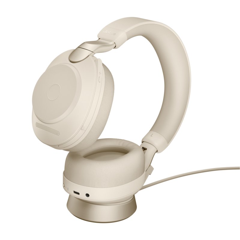 Jabra Evolve2 85 Casque Avec fil &sans fil Arceau Bureau/Centre d'appels USB Type-A Bluetooth Beige