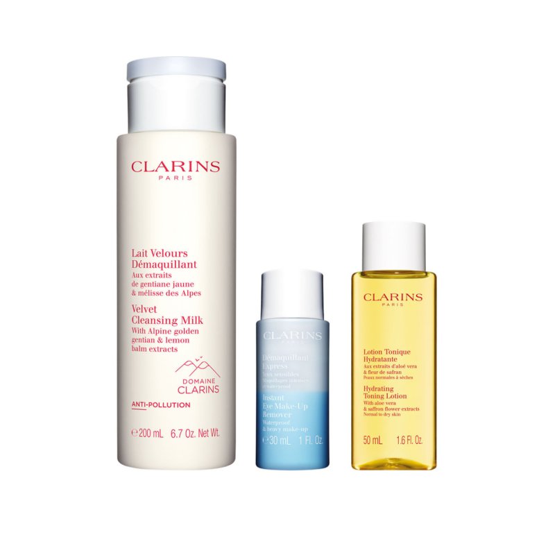 Clarins Moisturizing Cleansing Set