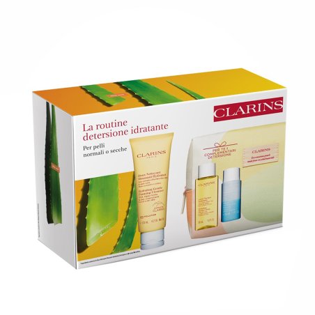 Clarins Moisturizing Cleansing Routine Set