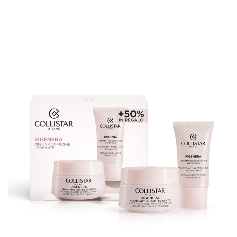 Set Collistar Rigenera Smoothing Anti Wrinkle Cream 50ml Smoothing Anti Wrinkle Cream Face And Neck 25 ml