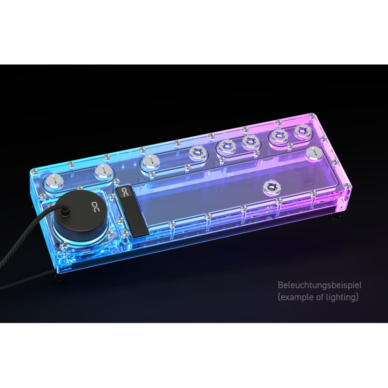Alphacool Core Distro Plate 360 Links D5/DDC V.2 mit D5 Apex Pumpe